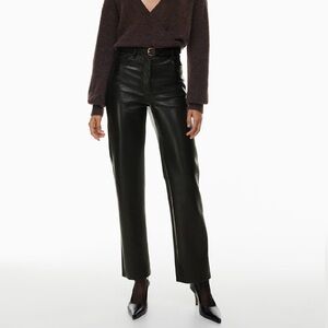 Aritzia‎ Wilfred The Melina Deep Blue Faux Leather Pants Size 6